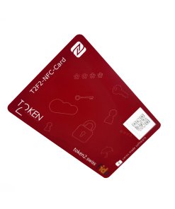 מפתח אבטחה FIDO2.1 U2F ו-TOTP עם תכונת מורכבות PIN שחור Token | T2F2-NFC-Card-PIN+