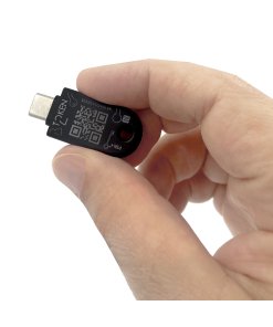 מפתח אבטחה FIDO2.1 U2F ו-TOTP עם תכונת מורכבות PIN שחור Token T2F2-PIN+Release2-TypeC