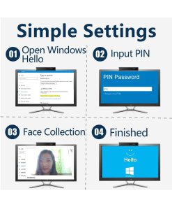 מצלמת רשת אינטרנט IR תומכת זיהוי פנים Face Recognition בצבע שחור KAYSUDA | CA20