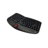 מקלדת אלחוטית ארגונומית מפוצלת עם TRACKBALL Tru-Form Media 3150 בצבע שחור Adesso | WKB-3150UB