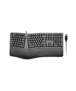 מקלדת חוטית ארגונומית מפוצלת עם 110 מקשים בצבע שחור Performance-X | X9ERGOKEY