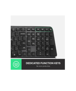 מקלדת חוטית ארגונומית מפוצלת עם משענת יד וכוללת HUB עם 2 יציאות USB בצבע שחור Delux | GM901U