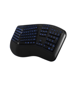 מקלדת חוטית מפוצלת עם Tru-Form בצבע שחור Adesso | AKB-150EB