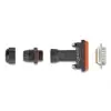 מתאם D-Sub 15 זכר להלחמה אטום נגד מים IP67 צבע שחור DELOCK | 87806