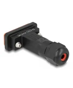 מתאם D-Sub 15 זכר להלחמה אטום נגד מים IP67 צבע שחור DELOCK | 87806