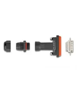 מתאם D-Sub HD 26 זכר להלחמה אטום נגד מים IP67 צבע שחור DELOCK | 87808