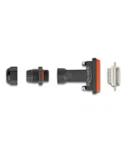 מתאם D-Sub HD 26 נקבה להלחמה אטום נגד מים IP67 צבע שחור DELOCK | 87809