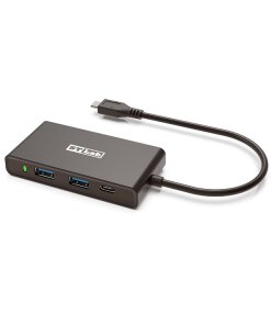 מתאם USB-C 10Gbps מרובה יציאות בצבע שחור ST-LAB | U-2670