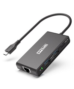 מתאם USB-C 10Gbps מרובה יציאות בצבע שחור ST-LAB | U-2670