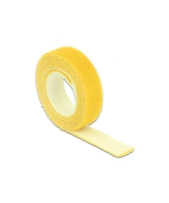 סרט צמדן סקוטש דו צדדי בצבע צהוב DELOCK | 18733