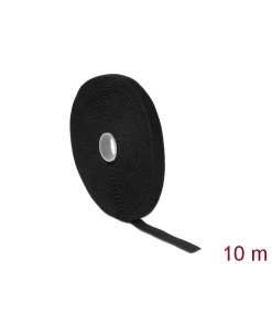 סרט צמדן סקוטש דו צדדי בצבע שחור DELOCK 18714