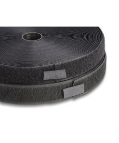 סרט צמדן סקוטש לתפירה תעשייתי זכר ונקבה עמיד בחום גבוה עד 120 מעלות בצבע שחור DELOCK | 20856