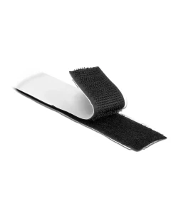 סרט צמדן סקוטש עם דבק דו צדדי זכר ונקבה בצבע שחור DELOCK | 19073