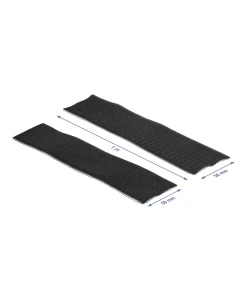 סרט צמדן סקוטש עם דבק דו צדדי זכר ונקבה בצבע שחור DELOCK | 19073