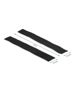 סרט צמדן סקוטש עם דבק דו צדדי זכר ונקבה בצבע שחור DELOCK | 19081