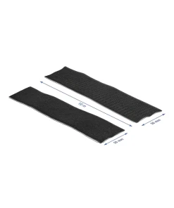 סרט צמדן סקוטש עם דבק דו צדדי זכר ונקבה בצבע שחור DELOCK | 19094