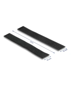 סרט צמדן סקוטש תעשייתי עם דבק דו צדדי זכר ונקבה עמיד בחום גבוה עד 120 מעלות בצבע שחור DELOCK | 20857