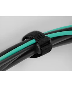 רצועות סקוטש דו צדדי עם לולאה וטבעת קיבוע סט 5 יח' צבע שחור DELOCK | 19537