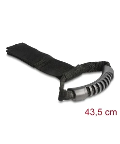 רצועת סקוטש דו צדדי עם ידית לאחיזה כלים כבדים סט 2 יח' צבע שחור DELOCK | 19588