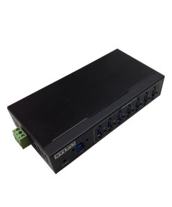 תחנת עגינה USB3.0 10Gbps מרובה יציאות בצבע שחור ST-LAB | IU-140