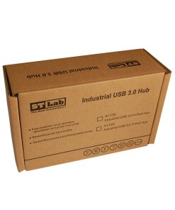 תחנת עגינה USB3.0 10Gbps מרובה יציאות בצבע שחור ST-LAB | IU-140