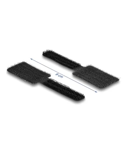 תפסן כבלים סקוטש עם דבק עצמי עמיד בחום גבוה עד 120 מעלות סט 10 יח' בצבע שחור DELOCK | 19582