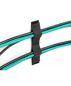 תפסן כבלים סקוטש עם דבק עצמי עמיד בחום עד 80 מעלות סט 10 יח' בצבע שחור DELOCK 19098