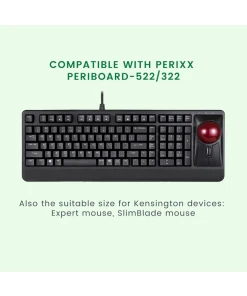 כדור גלגלת לעכבר ארגונומי בצבע אדום Perixx | PERIPRO-304GLR | Red 1.34 Inch (34mm) Replacement Trackball