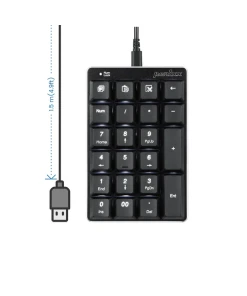 לוח מקשים בצבע שחור Perixx | PERIPAD-303 | Wired Mechanical Keypad