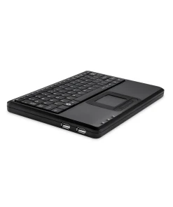 מקלדת אלחוטית ארגונומית בצבע שחור Perixx | PERIBOARD-510-H-PLUS | Wired 230x160x17mm Touchpad USB Hub KB