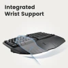 מקלדת אלחוטית ארגונומית בצבע שחור Perixx | PERIDUO-813 | Wireless Ergonomic Compact Keyboard & Vertical Mouse