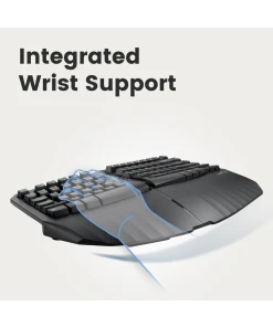 מקלדת אלחוטית ארגונומית בצבע שחור Perixx | PERIDUO-813 | Wireless Ergonomic Compact Keyboard & Vertical Mouse