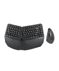 מקלדת אלחוטית ארגונומית בצבע שחור Perixx | PERIDUO-813 | Wireless Ergonomic Compact Keyboard & Vertical Mouse