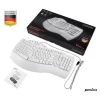 מקלדת חוטית ארגונומית בצבע לבן Perixx | PERIBOARD-512-W | Wired Ergonomic Split White USB US KB