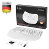 מקלדת חוטית ארגונומית בצבע לבן Perixx | PERIBOARD-613-W | Wireless Dual Mini Ergonomic White US KB