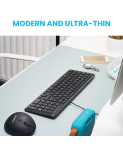 מקלדת חוטית ארגונומית בצבע שחור Perixx | PERIBOARD-213-C | Wired Compact 90% Keyboard with Low-Profile