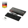 מקלדת חוטית ארגונומית בצבע שחור Perixx | PERIBOARD-220-H | Wired Compact 75% Keyboard with Numpad and Extra USB Ports