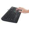 מקלדת חוטית ארגונומית בצבע שחור Perixx | PERIBOARD-313 | Wired USB Backlit Touchpad Keyboard Extra USB Ports