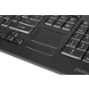מקלדת חוטית ארגונומית בצבע שחור Perixx | PERIBOARD-313 | Wired USB Backlit Touchpad Keyboard Extra USB Ports
