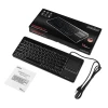 מקלדת חוטית ארגונומית בצבע שחור Perixx | PERIBOARD-315 | Wired Backlit Touchpad Compact Keyboard with Extra USB Ports