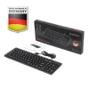 מקלדת חוטית ארגונומית בצבע שחור Perixx | PERIBOARD-333B | Wired Backlit Compact Scissor USB Keyboard