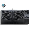 מקלדת חוטית ארגונומית בצבע שחור Perixx | PERIBOARD-335BL | Wired Ergonomic TKL Clicky Mechanical US KB