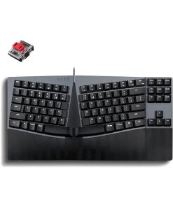 מקלדת חוטית ארגונומית בצבע שחור Perixx | PERIBOARD-335RD | Wired Ergonomic TKL Linear Mechanical US KB