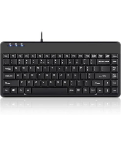 מקלדת חוטית ארגונומית בצבע שחור Perixx | PERIBOARD-409-H | Wired Mini Keyboard