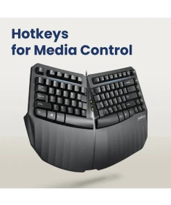 מקלדת חוטית ארגונומית בצבע שחור Perixx | PERIBOARD-413-B | Wired Mini Ergonomic Split Black US KB