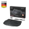 מקלדת חוטית ארגונומית בצבע שחור Perixx | PERIBOARD-413-B | Wired Mini Ergonomic Split Black US KB