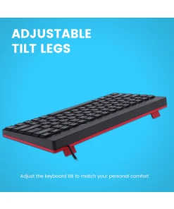 מקלדת חוטית ארגונומית בצבע שחור Perixx | PERIBOARD-422 | Mini-USB-C-Tastatur