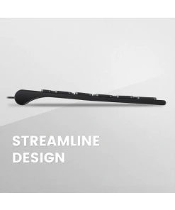 מקלדת חוטית ארגונומית בצבע שחור Perixx | PERIBOARD-429 | Wired Backlit Mini Scissor USB Keyboard