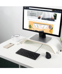 מקלדת חוטית ארגונומית בצבע שחור Perixx | PERIBOARD-432B