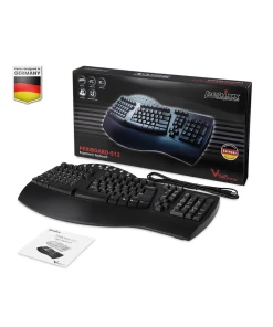 מקלדת חוטית ארגונומית בצבע שחור Perixx | PERIBOARD-512-B | Wired Ergonomic Split Black USB US KB